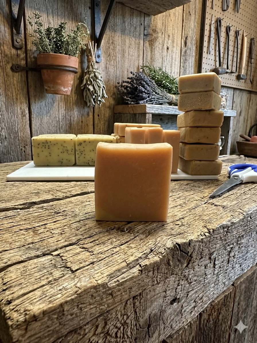Coconut Mango Cold Pressed Soap 120g — Tropical, Rich & Nourishing