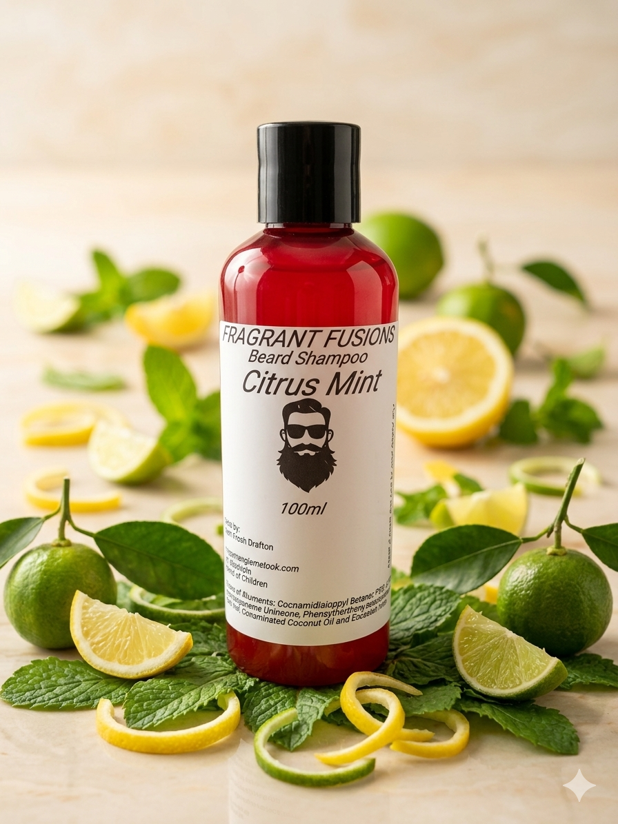 Citrus Mint Beard Shampoo 100ml — Bright & Energising